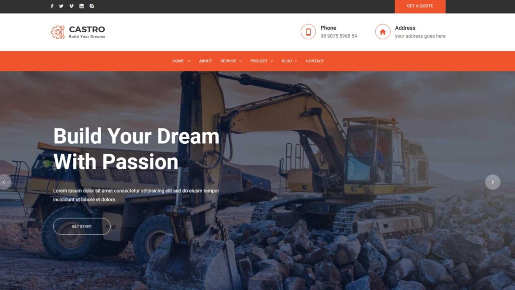 castro theme for wordpress