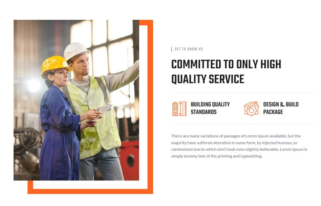 renovar wordpress theme for general contractor new layout