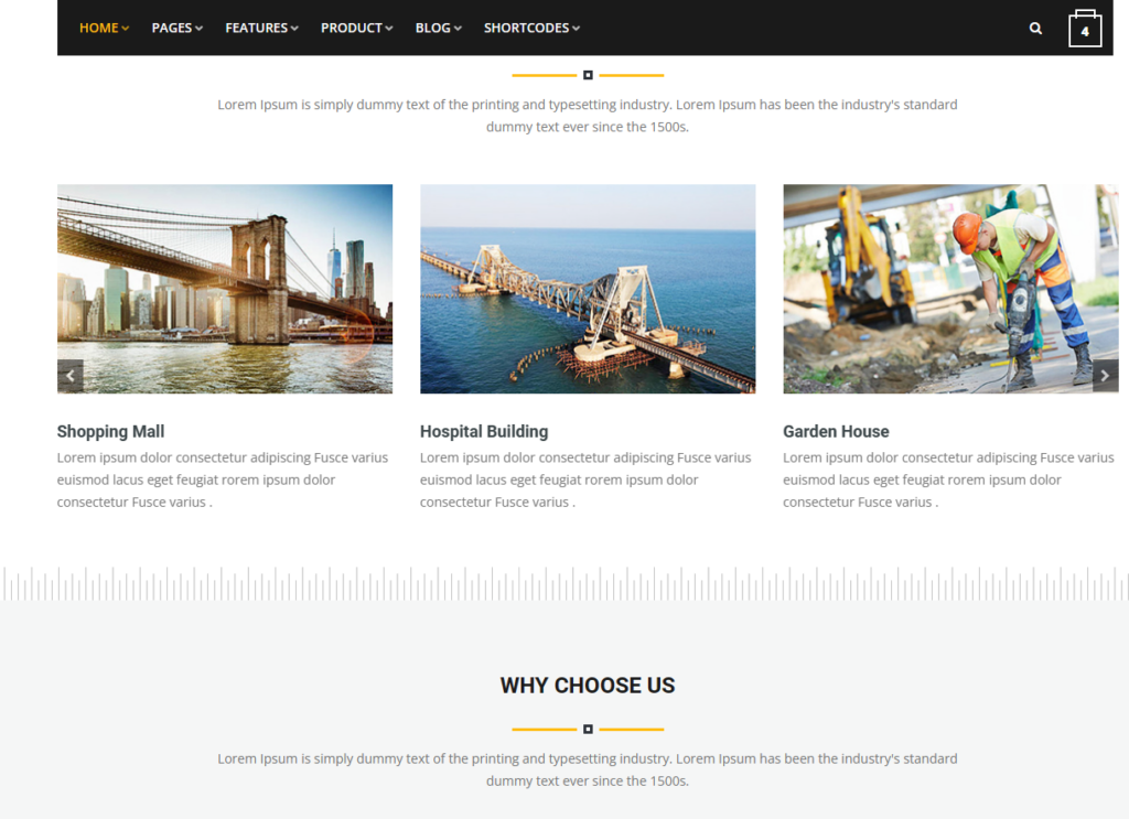contractor business word press template style new variant